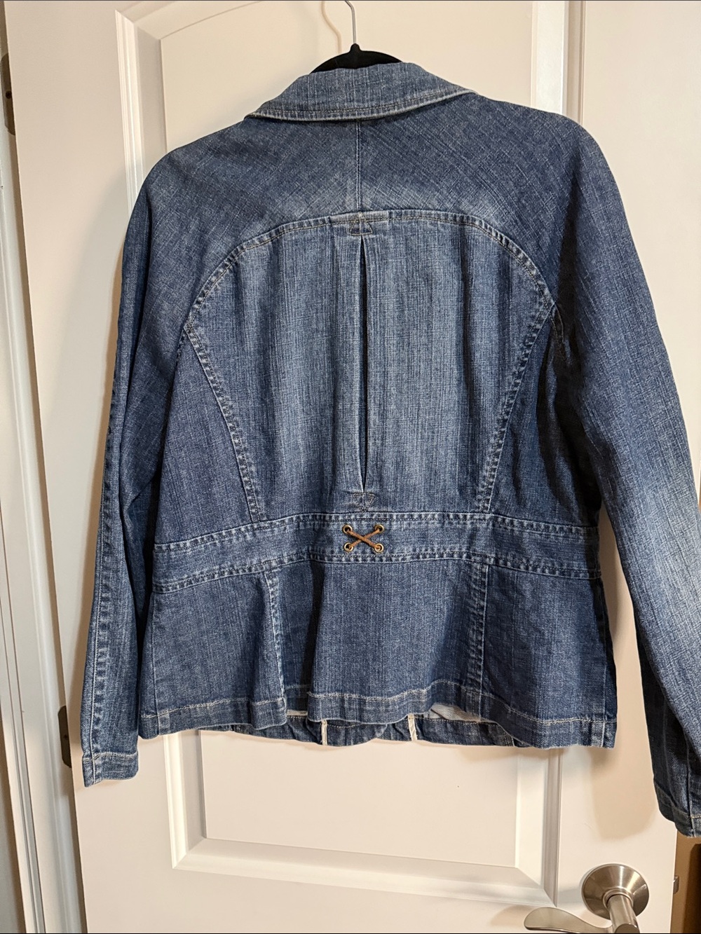 Liz Claiborne Medium Blue Denim Blazer Jacket - Picture 4 of 8